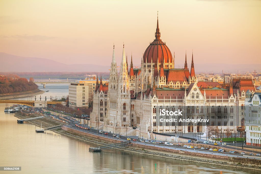 Parliament building in Budapest, Hungary Parliament building in Budapest, Hungary at sunrise Budapest Stock Photo