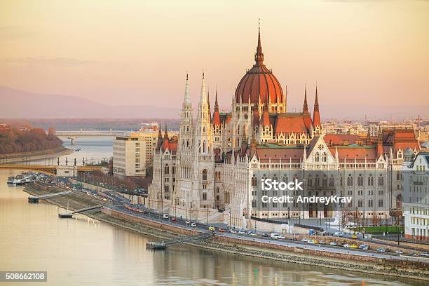 Parliament Building In Budapest Hungary Stock Photo - Download Image Now - Budapest, Hungary, Parliament Building