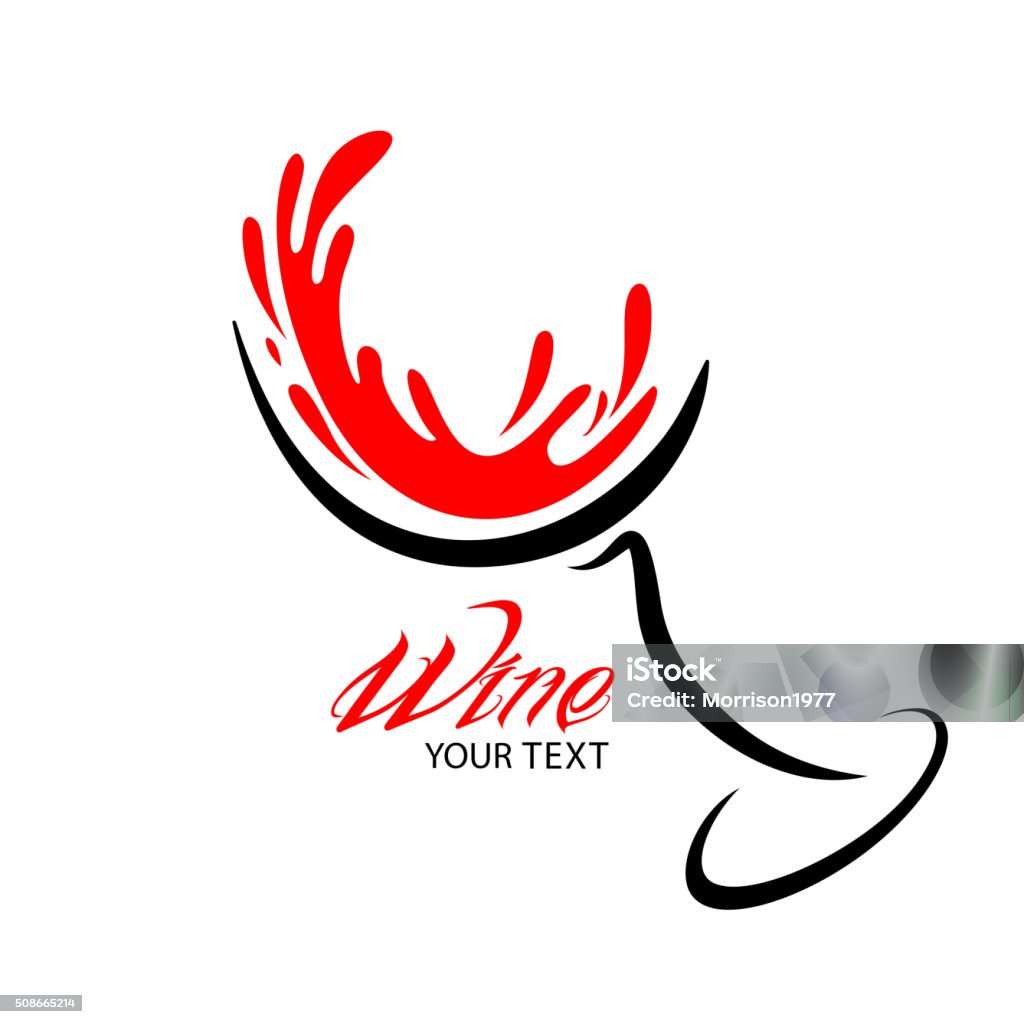 Wine glass vector Design Wine glass design silhouette in vector format Wineglass stock vector