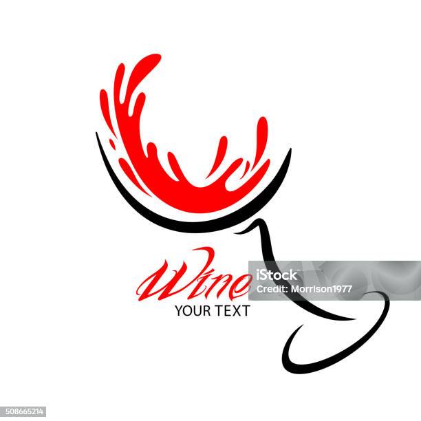 Wine Glass Vector Design Stock Illustration - Download Image Now - Wineglass, Abstract, Alcohol - Drink