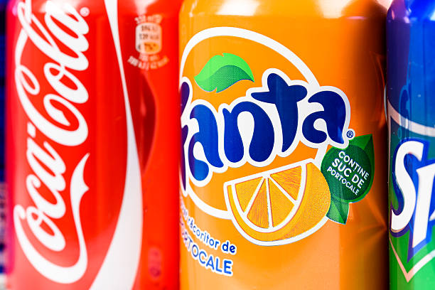Bucharest, Romania - January 16, 2016: Pepsi, Coca Cola And Fanta are the most famous carbonated soft drinks sold in stores, restaurants, and vending machines all around the world.