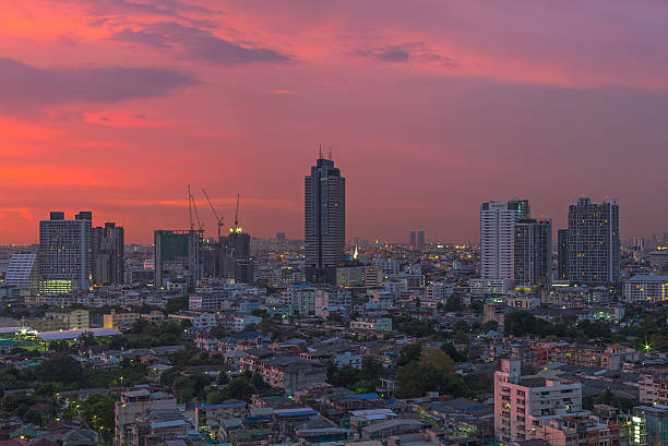 istock Bangkok cityscape at twilight time,Thailand 508670451