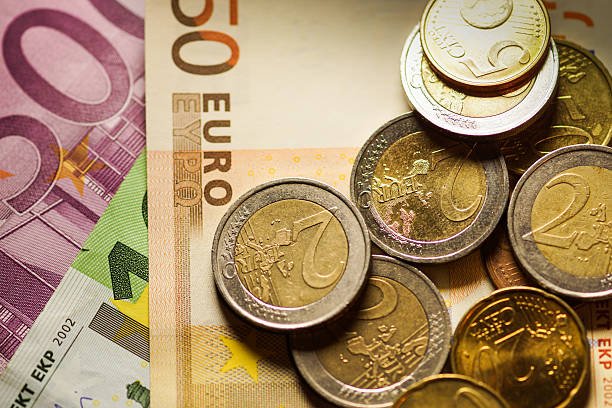 istock Euro coins and banknotes money. 508671479