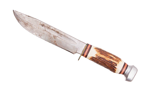 istock Very old bowie knife isolated 508671747