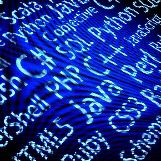 Programming Languages Computer generated image python programming language photos stock pictures, royalty-free photos & images