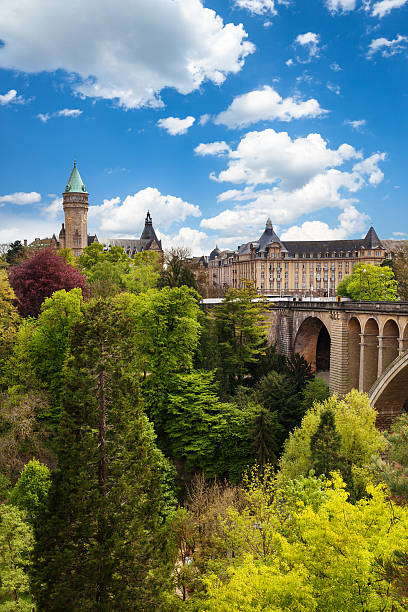 istock View of State Saving Bank Building in Luxembourg 508672303