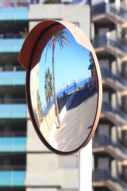 istock convex mirror for traffic at the corners 508672411