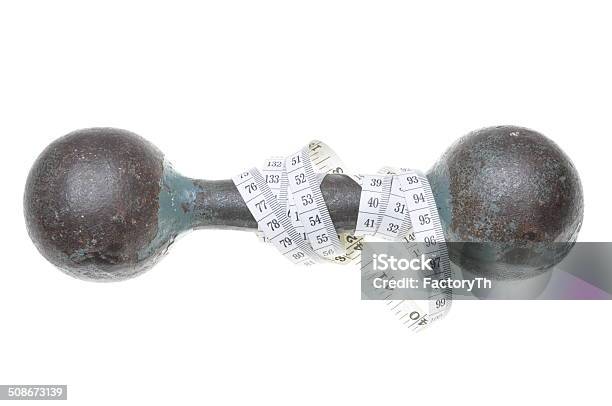 Old Dumbbell And Meter Stock Photo - Download Image Now - Anaerobic Exercise, Barbell, Body Building