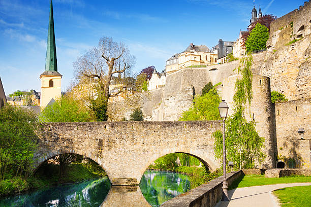istock Abbey de Neumunster, Alzette river in Luxembourg 508674987