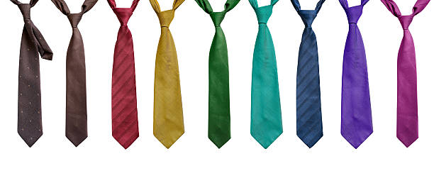 Set of neckties Set of neckties on white background tying stock pictures, royalty-free photos & images