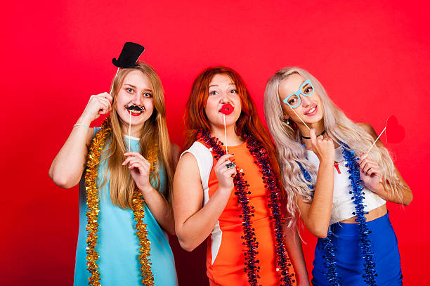 istock Young nice girls have fun 508699544