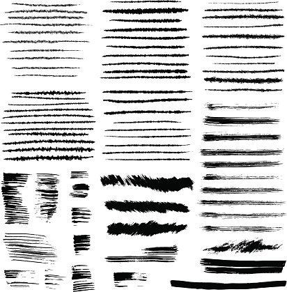 Brush stroke collection.