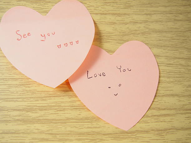 istock See you tag, love you tag, writing on sticky papers 508700560