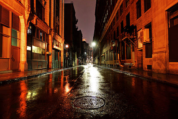 istock Empty Dark City Street 508701148
