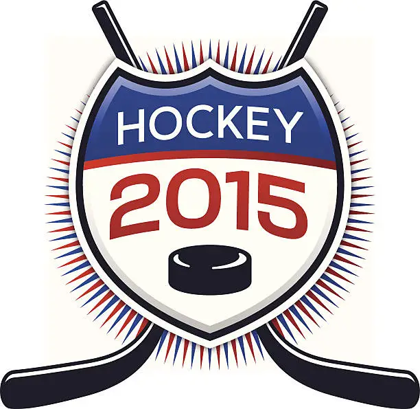 Vector illustration of Hockey Badge