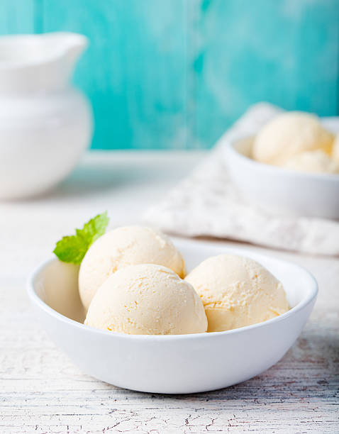 istock Vanilla Ice Cream in bowl Organic product 508702146