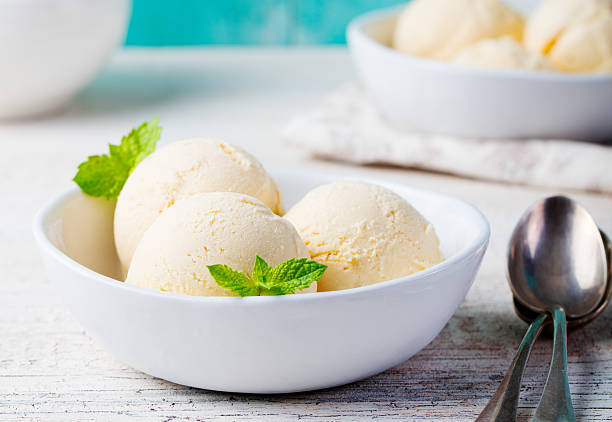 istock Vanilla Ice Cream in bowl Organic product 508702192