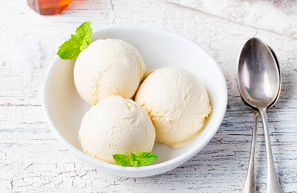 istock Vanilla Ice Cream in bowl Organic product 508702244