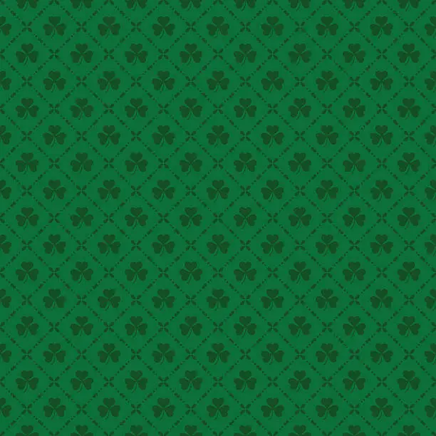 Vector illustration of Green clover background for St. Patricks Day
