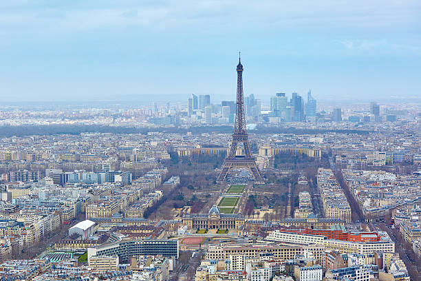 istock Aerial view of the Eiffel tower 508704190