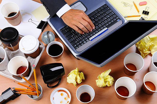 istock Cluttered Businessman's Desk 508704673