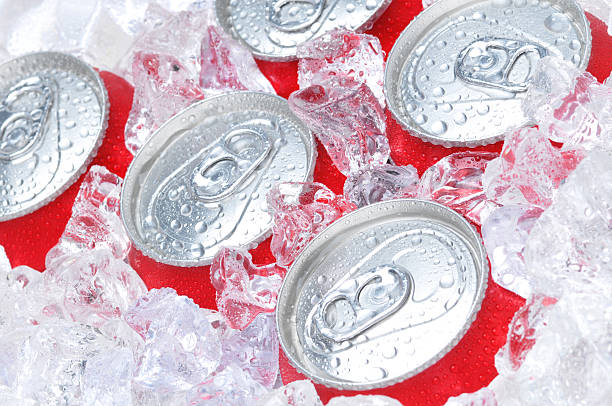istock Close Up of Soda Cans in Ice 508704805