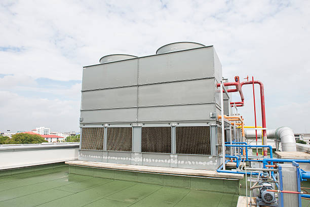 istock Industrial air conditioning and ventilation systems on the roof 508704974