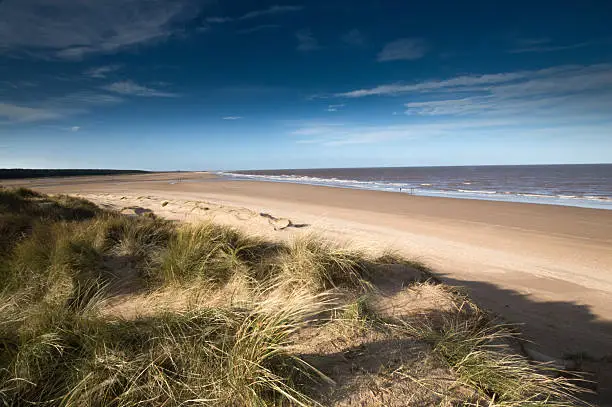 Sands Dunes on Holkham Beach, Norfolk, on a Winter's Day