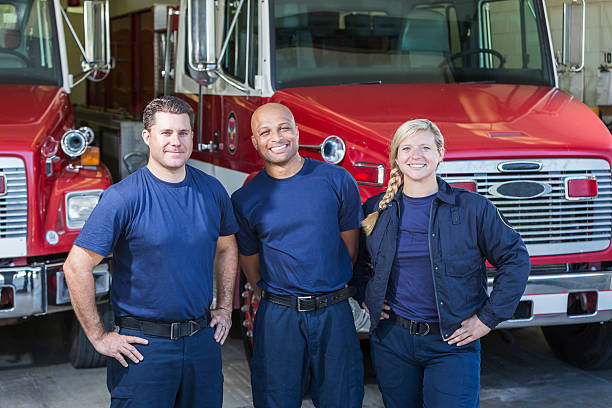 istock Diverse group of fire fighters at the station 508709500