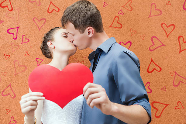istock Happy Valentines Day couple kissing 508709986