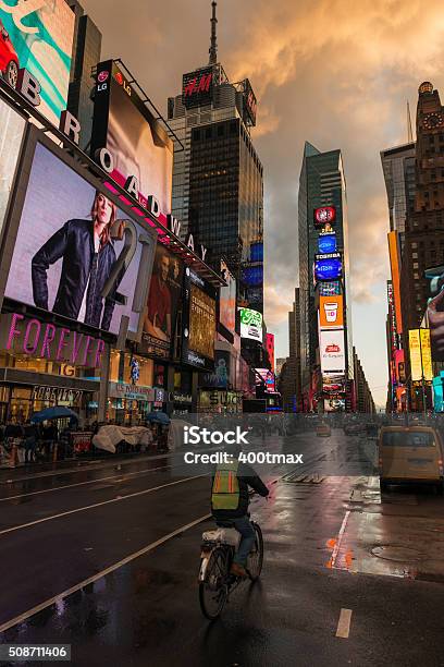 1540 Broadway Stock Photo - Download Image Now - Advertisement, Avenue, Billboard