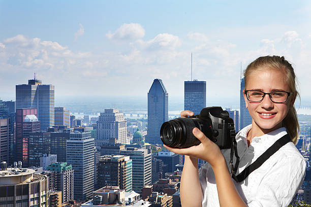 istock Young photographer and skyscrapers 508711748