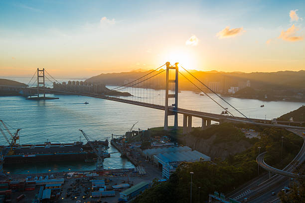 istock Tsing ma  highway bridge in hong kong 508712922