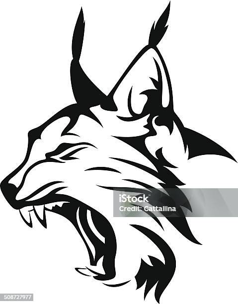 Lynx Head Stock Illustration - Download Image Now - Lynx, Bobcat, Animal Head