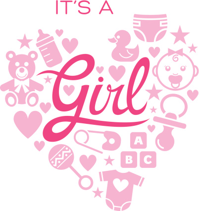 Baby icons - It's a Girl.