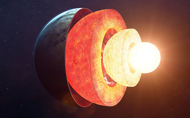 アースコア構造 このイメージのの一部エレメントた によって nasa - earths core ストックフォトと画像