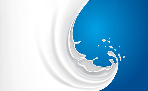 Milk Splash On Blue Background Stock Illustration - Download Image Now -  Milk, Splashing, Backgrounds - iStock