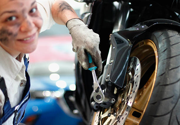 istock Young student working on motorbike 508750712
