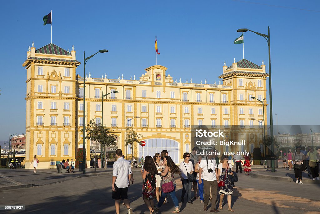 Feira de agosto de Málaga - Foto de stock de Parque de diversões - Evento de entretenimento royalty-free