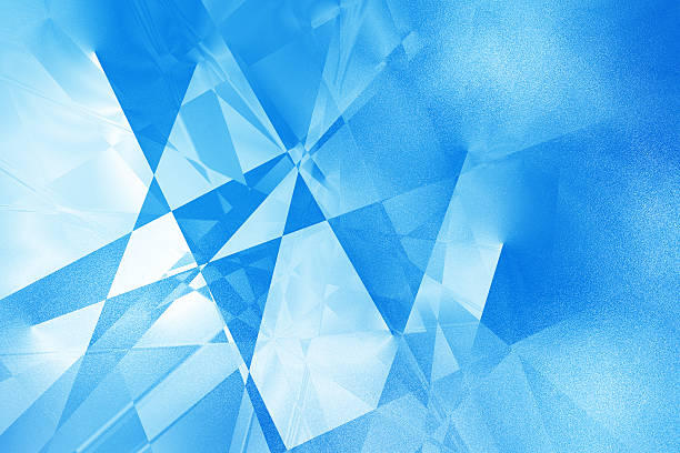 Blue geometric background stock photo