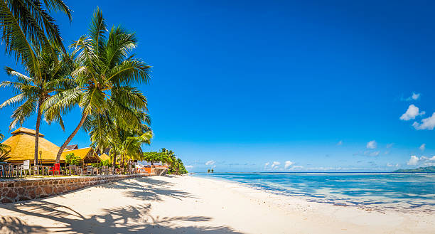 istock White sands blue ocean lagoon idyllic tropical island vacation resort 508754190