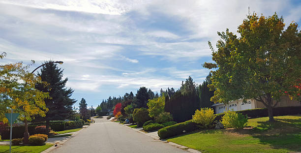 istock Residential Street On A Beautiful Fall Day 508755958