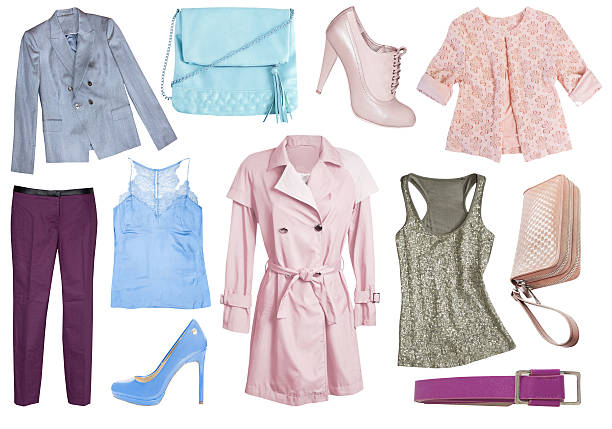 istock Female woman clothes set collage isolated. 508756016