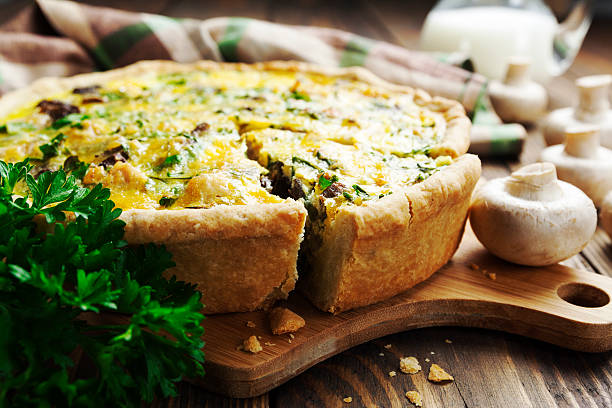 istock Pie with mushrooms, chicken and herbs 508756243