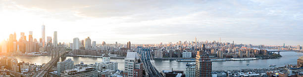 Skyline New York City Sunset Panoramic
