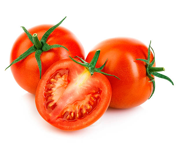 istock Fresh ripe red tomatoes isolated on white background. 508756806