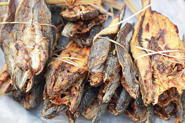 istock Grilled fish in the market 508758031