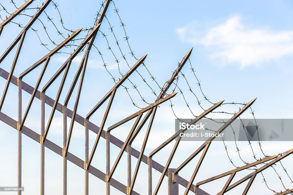 Bar Wireimage Barbed Wire Stock Photo - Download Image Now - Contemplation, Prison ...