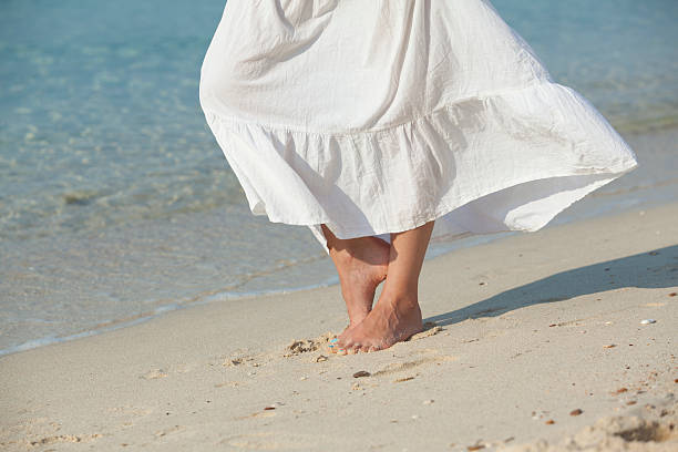 istock woman practicing yoga on the beach 508758593