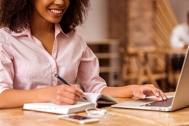 istock Beautiful Afro-American woman working 508758722